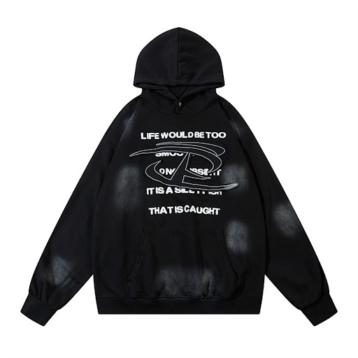 Title 6, Spray Painted Tie-dyed Hooded Sweater for ultim...