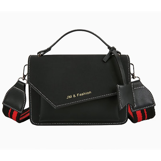 Title 8, Wide Shoulder Strap Small Square Bag Single Sho...