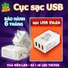 Cục Sạc Usb 5V 2A Sạc Nhanh An Toàn, Củ Sạc Điện Thoại Vua Đèn Led 3 Đầu Usb Tiện Dụng Bảo Hành 1 Năm