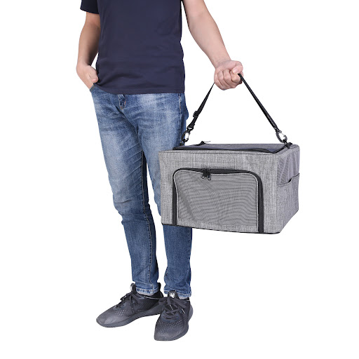 Title 2, Breathable Foldable Portable Car Carry Basket O...