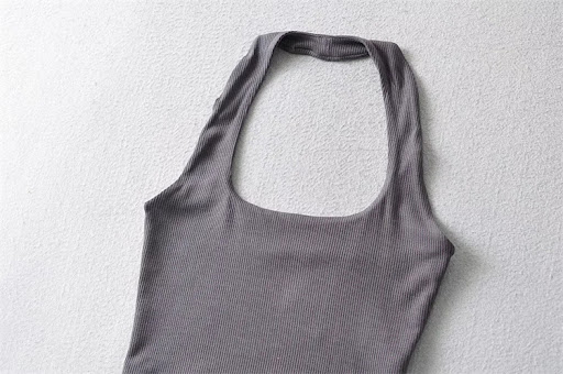 Title 11, Womens Summer Double Halter Vest Casual Slim U...