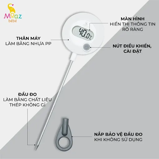 Nhiệt kế đo sữa Moaz BéBé MB-020
