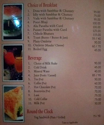 Red Chillies menu 