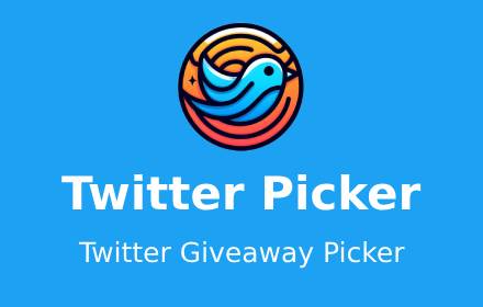 Twitter Picker - Twitter Giveaway Picker small promo image