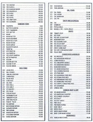 Vasant Refreshments menu 2