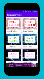 Languages Online (Learn 13 Languages online  free) Screenshot