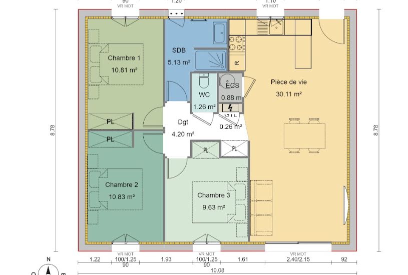  Vente Terrain + Maison - Terrain : 608m² - Maison : 73m² à Forest-Saint-Julien (05260) 