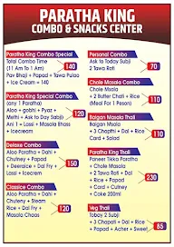 Paratha King Combo & Snacks Centre menu 6