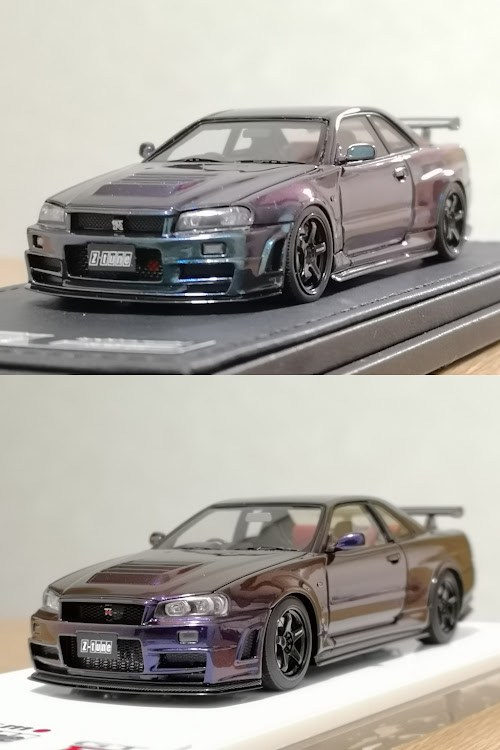 アイドロン 1/43 R34 GTR 改