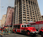 The Bank of Lisbon building in Johannesburg was demolished on Sunday.
