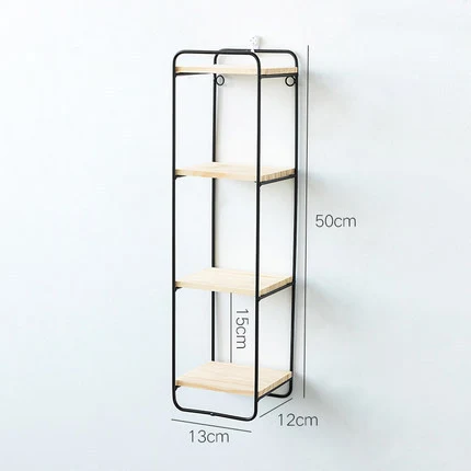 Estantería de pared creativa y sencilla de hierro ideal para organizar y decorar. Diseño moderno y funcional para cualquier espacio.