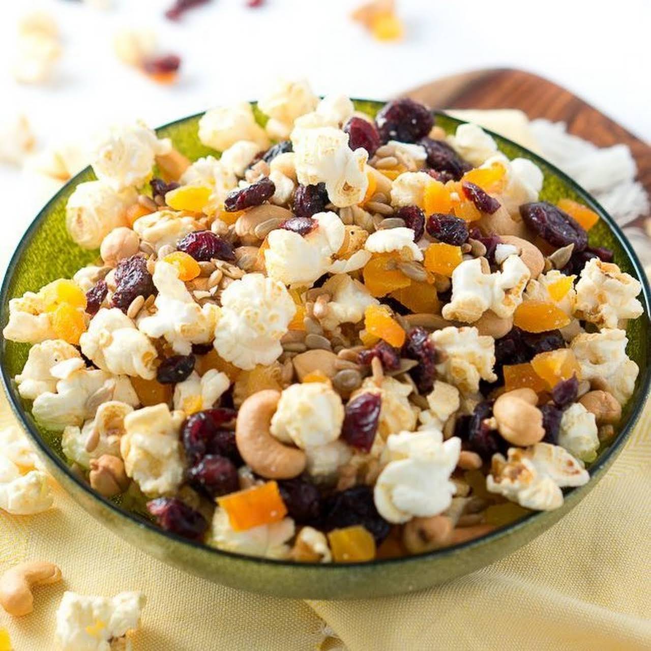 Healthy Popcorn Trail  mixture combination