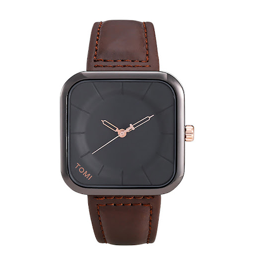 Title 4, TNordic Minimalist Design Square Watch for Stud...
