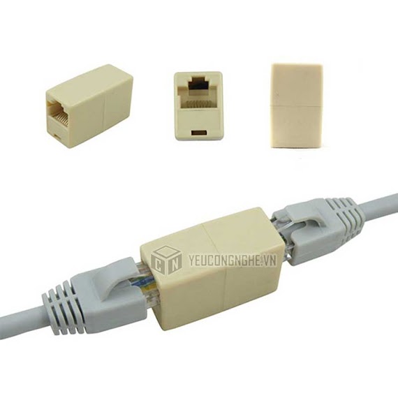 Jack Đầu Nối Dây Cáp Mạng Rj - 45