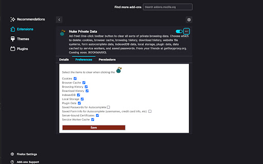 Nuke Private Data