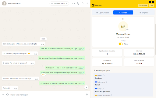 Renke CRM - WhatsApp Web screenshot 1