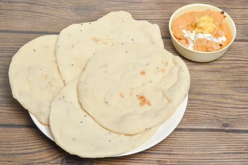 Chicken Malai Tikka Masala [3 Pieces] With 4 Tandoori Roti