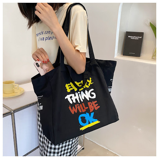 Title 5, Fashionable Simple Large-capacity Casual Canvas...