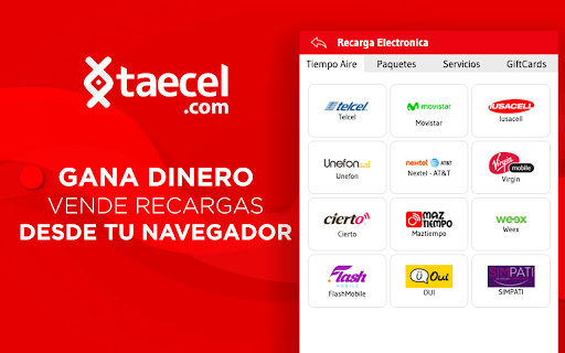 taecel.com - Recarga Electrónica y Servicios