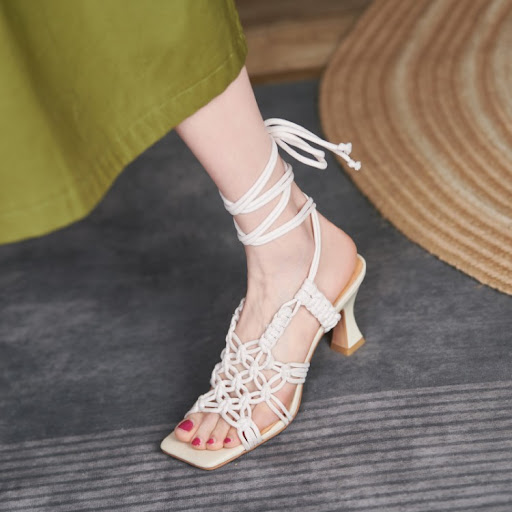 Title 3, Summer Womens Sandals Rope Tie Toe Roman High ...