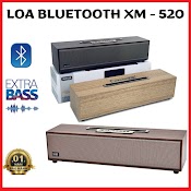 Loa Bluetooth Xm 520 Bass Mạnh - Công Suất 20W Siêu Trầm Ấm - Thiết Kế Vỏ Gỗ Sang Trọng - Bảo Hành 12 Tháng