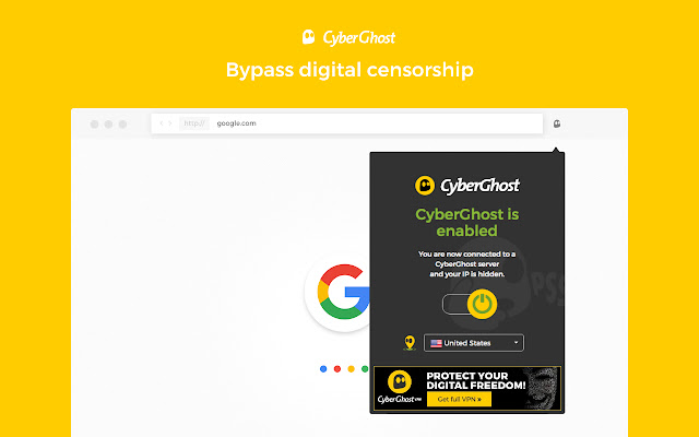 Stay secure with CyberGhost VPN Free Proxy