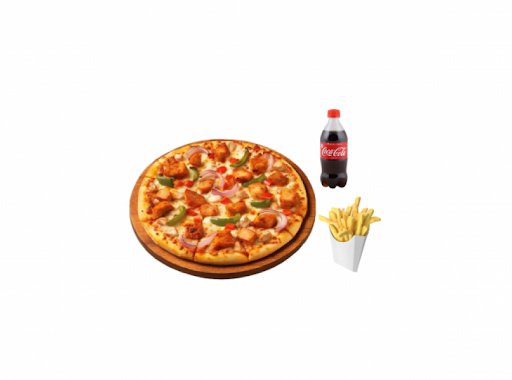 Chicken Pizza Combo ( Chicken Pizza + French Fries + Coke 250 Ml)