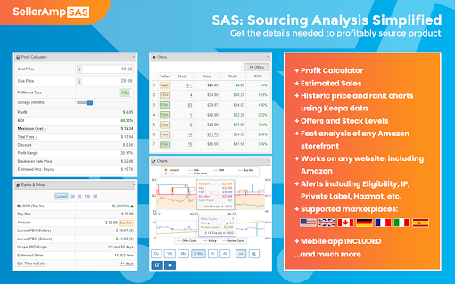 SellerAmp SAS - Amazon FBA Analysis Tool