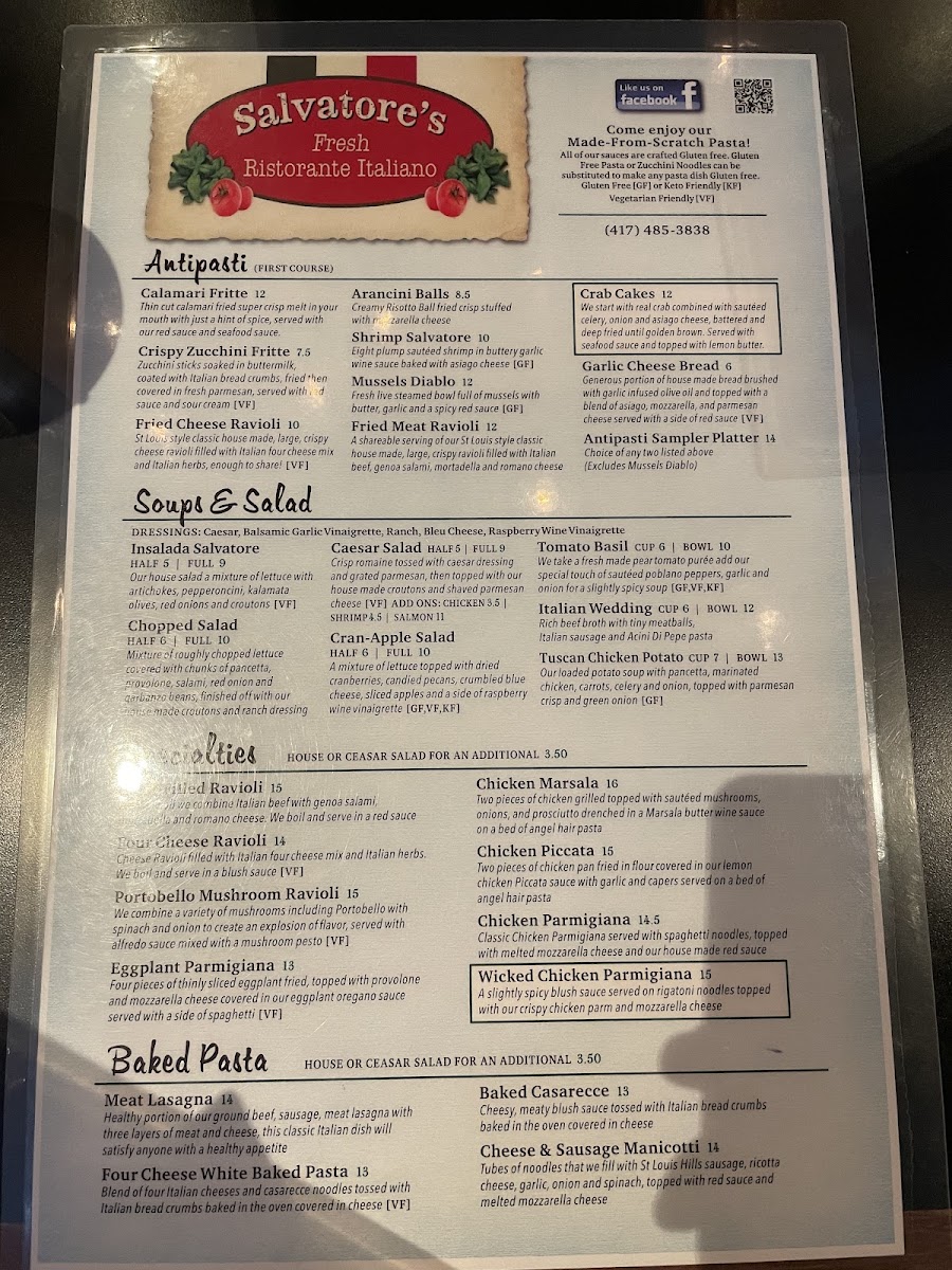 Front Page Menu