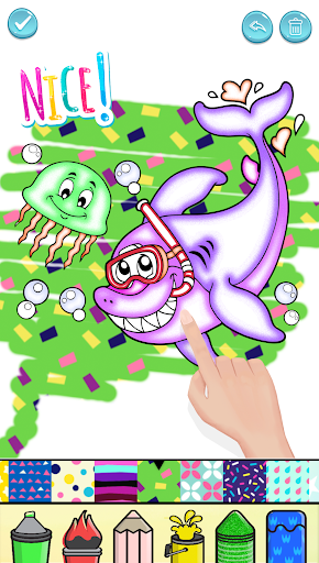 Screenshot Baby Shark Glitter Coloring