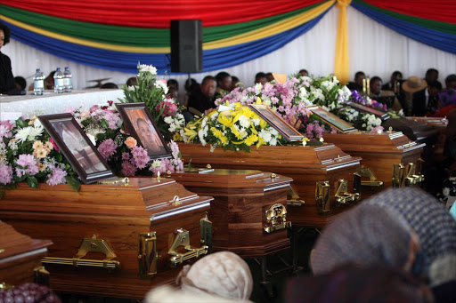 A funeral was held at GaMasemola for eight people who died last week. Pic. Antonio Muchave. © Sowetan.