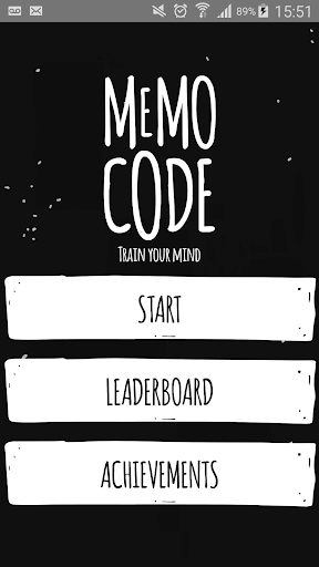 Memo Code - Train your mind