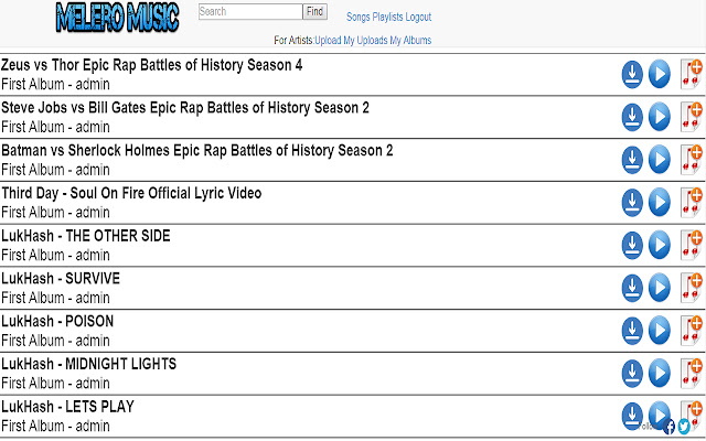 MeleroMusic chrome extension