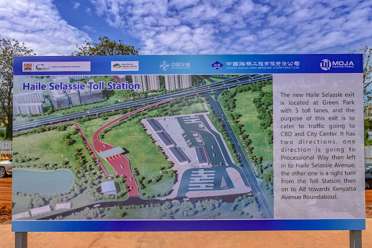 A plan of the new Greenpark exit for the Expressway expected to be complete by mid January on December 21 , 2023.