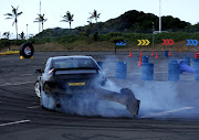 A car bumper was damaged as the driver was drifting during the Red Bull Car Drift at Suncoast, Durban. The drifters faced off in search of the winner who will represent the country against the world. 