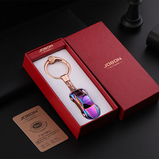 Title 6, Creative Car Modeling Keychain With LED Lights,...