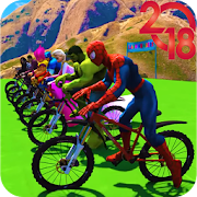 Superhero Bmx Stunt Racing  Icon