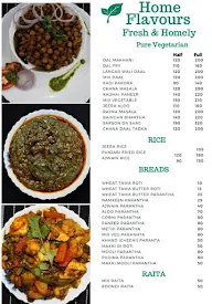 Home Flavours menu 1