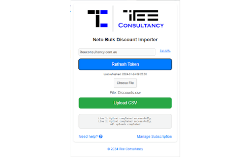 Neto Discount Importer — iTee Consultancy