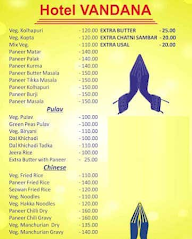 Hotel Vandana menu 3