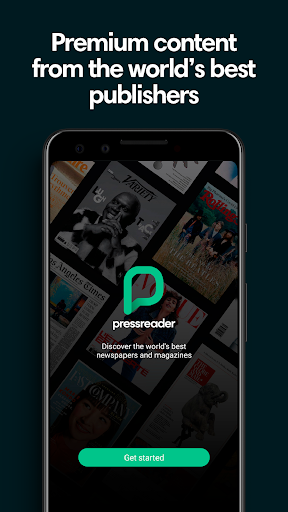 Screenshot PressReader (preinstalled)