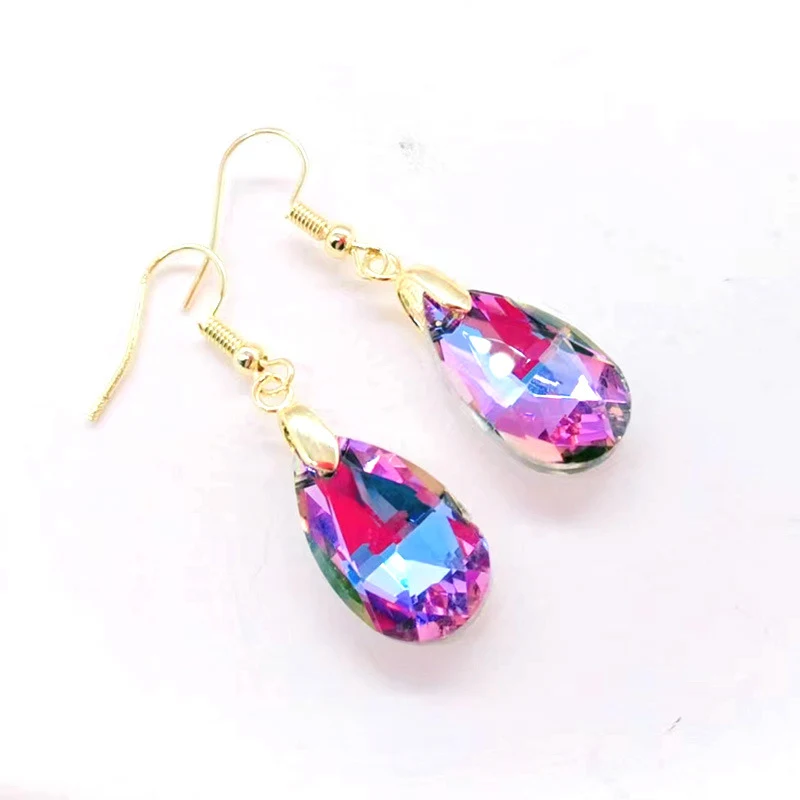 Long Geometric Water Drop Earrings Fashionable Women's Jewelry Modern Design Elegant Accessory Perfect Gifts Idea
