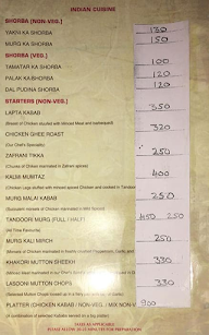 Hotel Praveen International menu 6