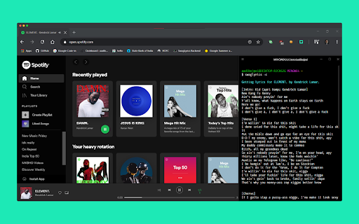 SwagLyrics for Spotify