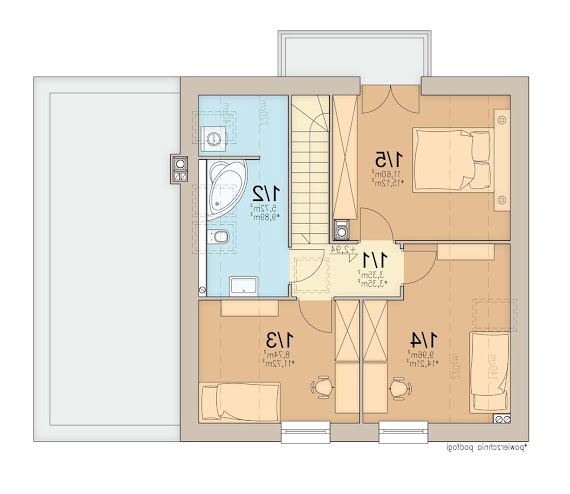 Monte 6 - Rzut poddasza