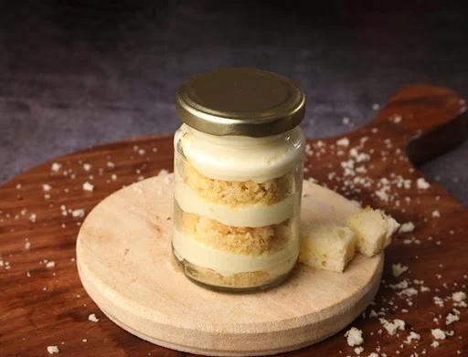 White Cheese Cake Jar