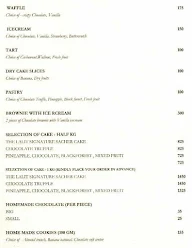 Le Petit Cafe, The Lalit menu 2