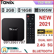 Android Tv Box Tx3 Mini Tx3+ Plus 2022 Ram 2G Rom 16G Chip S905W Có Cổng Quang 2 Băng Tần Có Bluetooth