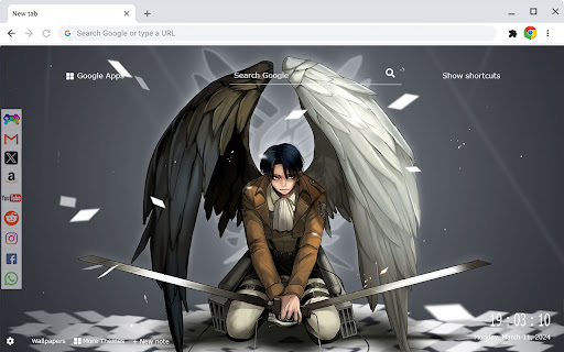 Levi Ackerman New Tab & Wallpapers