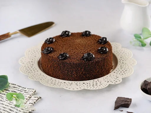 Layered Chocolate Truffle Eggless Cake